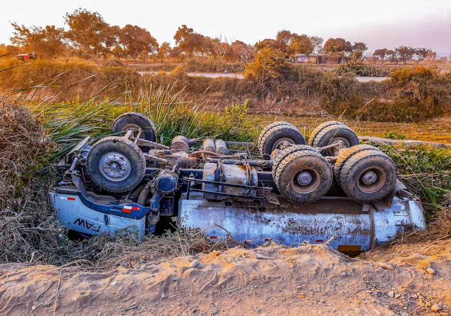 truck accident law firm semi-truck crash on highway