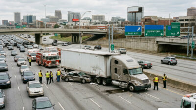 tractor trailer accident Atlanta